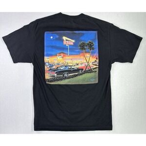 In-N-Out Burger T-Shirt Mike Rider 2012 Classic Car Graphic Black Men's L